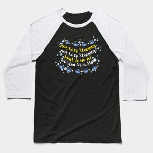 Just Keep Stimming - Yellow and White Baseball T-Shirt